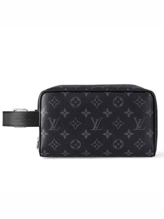 Trousse Toilette Locker Dopp Kit Monogram Eclipse Pouch Bag Black - LOUIS VUITTON - BALAAN 2