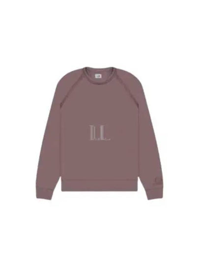 Light Fleece Logo Crew Neck Sweatshirt Purple - CP COMPANY - BALAAN 2