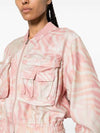 G Khlow Zebra Camo Twill Cargo Bomber Jacket Pink - DIESEL - BALAAN 5