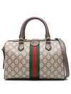 Ophidia GG Small Top Handle Ebony Canvas Brief Cases Beige - GUCCI - BALAAN 2