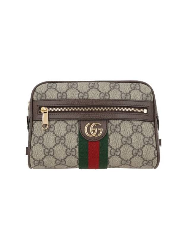 Ophidia Mini Shoulder Bag Beige Dark Brown - GUCCI - BALAAN 2