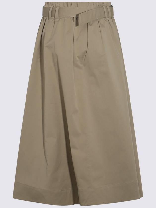 Brunello Cucinelli Beige Cotton Skirt - BRUNELLO CUCINELLI - BALAAN 2