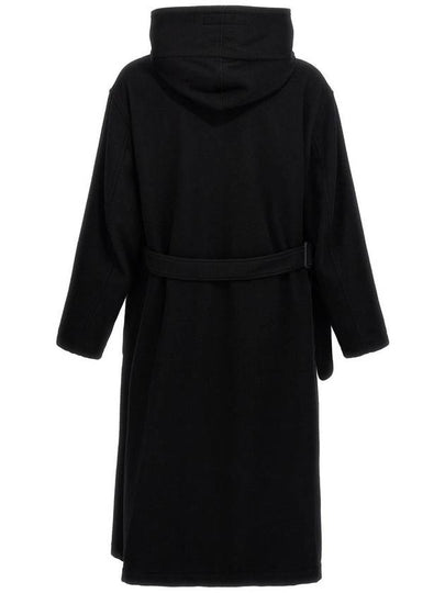 Yohji Yamamoto 'M-W Front Hooded' Coat - YOHJI YAMAMOTO - BALAAN 2