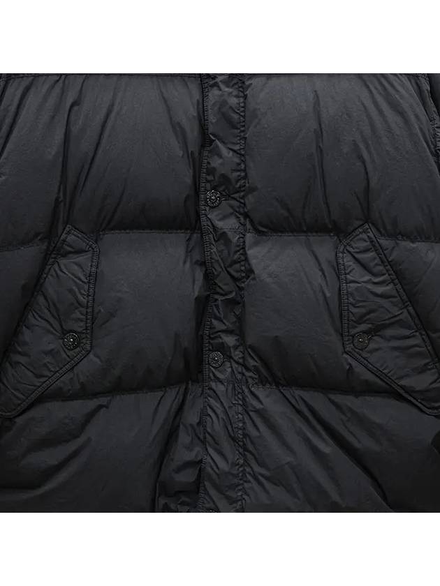 Garment Dyed Crinkle Reps Down Padding Black - STONE ISLAND - BALAAN 5