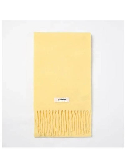 Carro Mohair Alpaca Muffler Yellow - JACQUEMUS - BALAAN 2