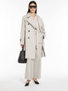 Titrench Cotton Trench Coat Ecru - MAX MARA - BALAAN 5