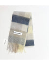 Valley Check Alpaca Muffler Vanilla CA0084 - ACNE STUDIOS - BALAAN 1