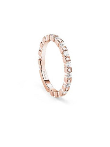 Ring set with diamonds in pink gold 2 00 mm 20092375 c - DAMIANI - BALAAN 1