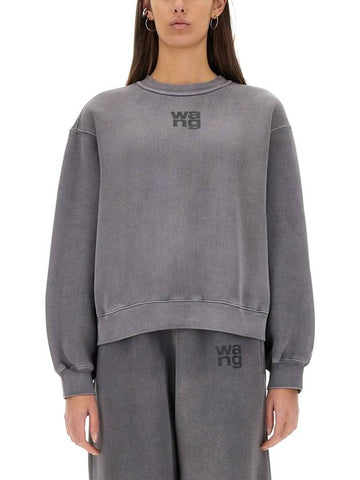 SWEATSHIRT WITH LOGO - ALEXANDER WANG - BALAAN 1