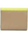 Saffiano Tri-Fold Half Wallet Yellow - MARNI - BALAAN 3