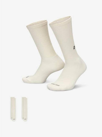 Everyday Crew Socks 2 Pairs Ivory - NIKE - BALAAN 2