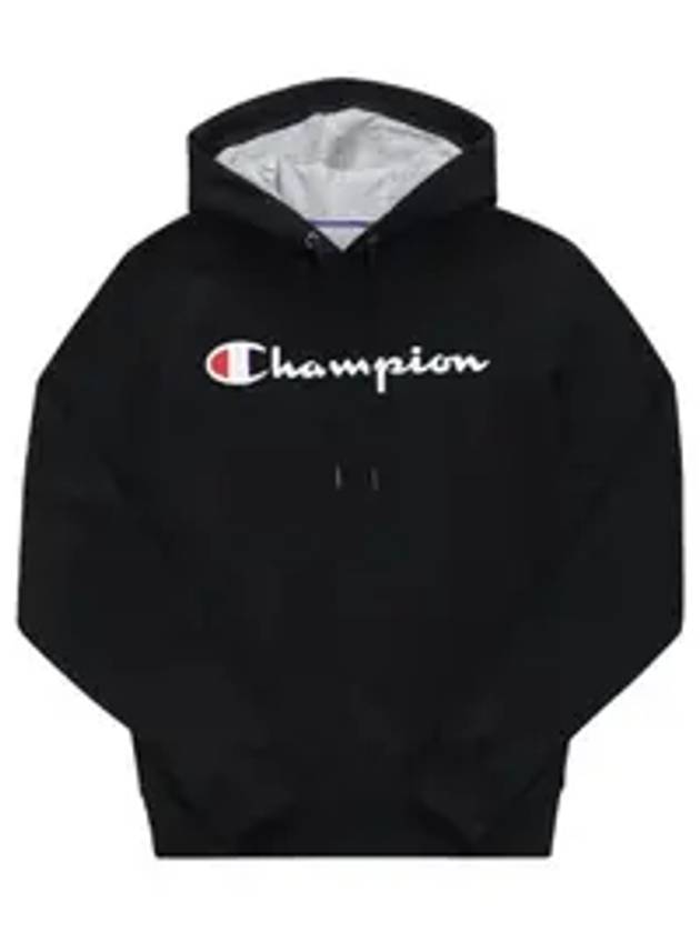 Powerblend Scripted Logo Hoodie Black - CHAMPION - BALAAN 1