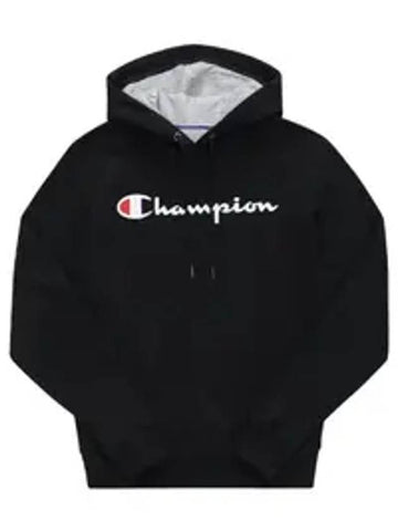 Powerblend Scripted Logo Hoodie Black - CHAMPION - BALAAN 1