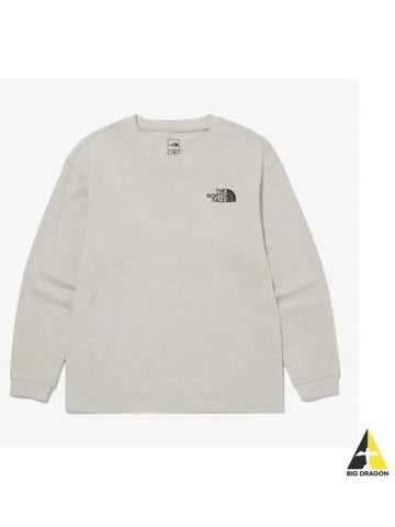 The North Face KIDS High Mountain Long Sleeve Round Tee NT7TQ50U OAT - THE NORTH FACE - BALAAN 1