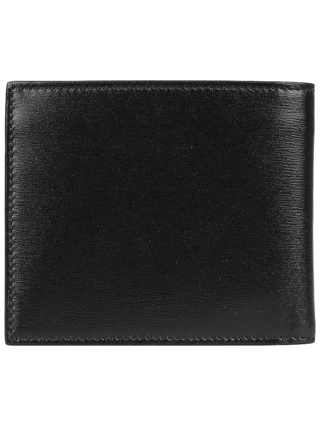 Tiny Monogram Half Wallet Black Gold - SAINT LAURENT - BALAAN 4