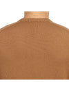 Crew Neck Wool Knit Top Brown - DRUMOHR - BALAAN 8