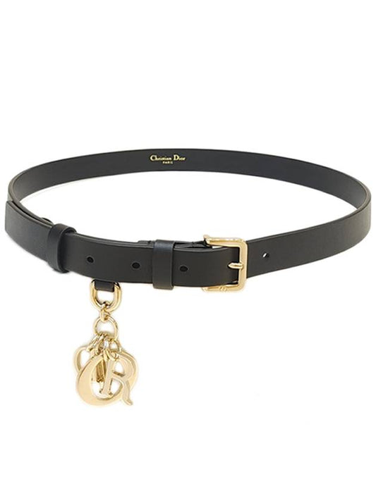 Women's 20mm Calfskin Miss Belt Black B0444OV WV M900 - DIOR - BALAAN 1