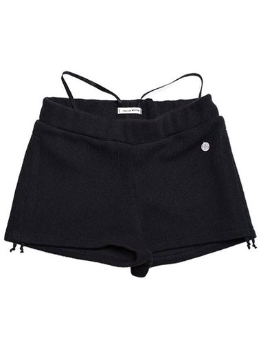 SWAN LAKE SHRRING STRING MICROSHORTS BLACK - DON’T ASK MY PLAN - BALAAN 1