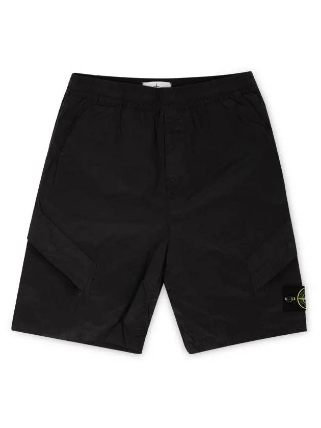 Logo Wappen Patch Shorts Dark Grey - STONE ISLAND - BALAAN 4