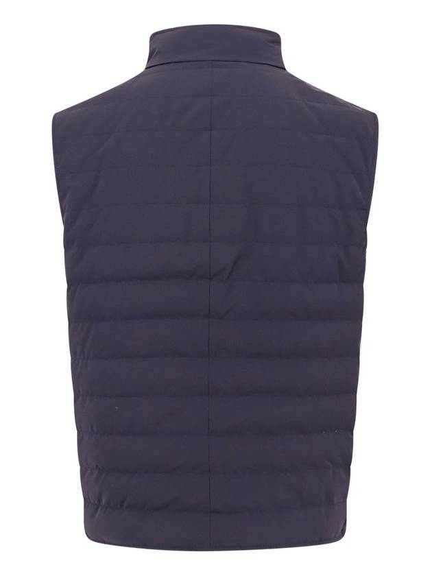 Zip-Up Down Vest Dark Blue - BRUNELLO CUCINELLI - BALAAN 3