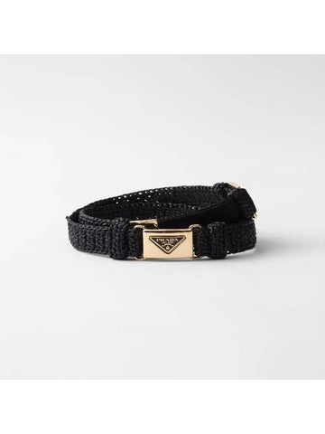 WOVEN FABRIC BELT 1CM265_2C2T_F000 - PRADA - BALAAN 1