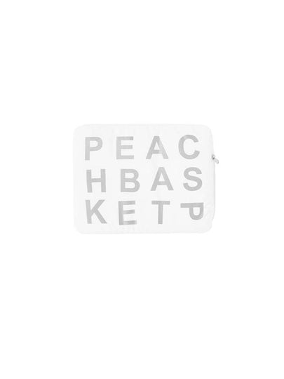 P.B Laptop Pouch Bag White - PEACH BASKET MARKET - BALAAN 2