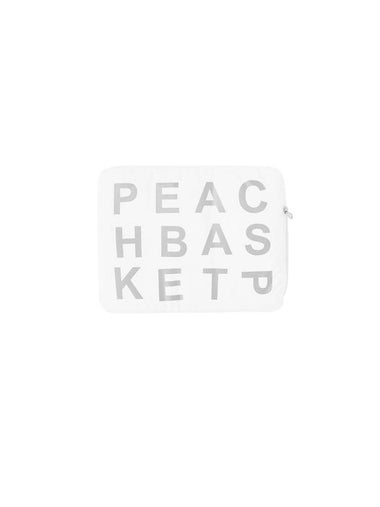 P.B Laptop Pouch Bag White - PEACH BASKET MARKET - BALAAN 1