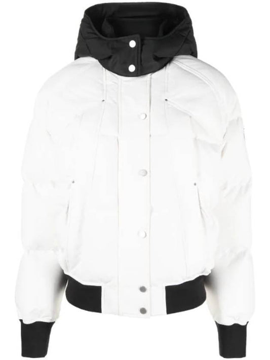 Troy cloud hood padded white - MOOSE KNUCKLES - BALAAN 1