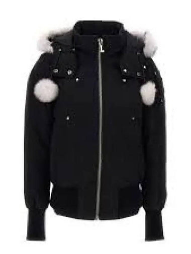 Orginal Debbie Shearling Bomber Jacket Black - MOOSE KNUCKLES - BALAAN 1