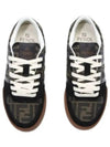 Match Canvas Low-Top With Black Suede - FENDI - BALAAN 2