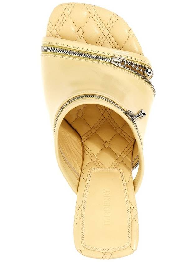 Deco zipped leather sandals 85mm - BURBERRY - BALAAN 5