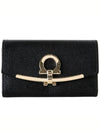 Gancini Key Holder Black - SALVATORE FERRAGAMO - BALAAN 3