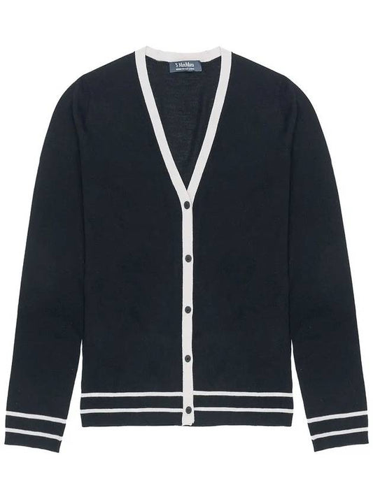 Semele virgin wool cardigan black SEMELE 012 - MAX MARA - BALAAN 2