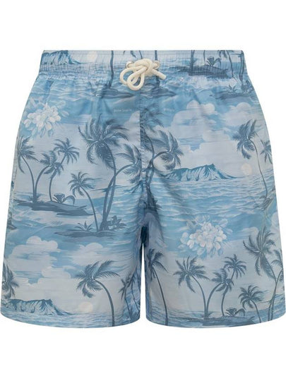 Sunset Graphic Print Swim Shorts PMFD002S24FAB0034949 - PALM ANGELS - BALAAN 2