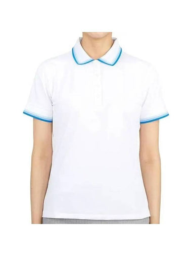 Women's Gradient Golf Short Sleeve Polo Shirt Snow - G/FORE - BALAAN 1