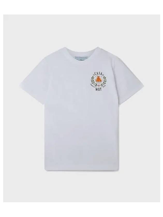 M CASA WAY PRINTED T SHIRT white - CASABLANCA - BALAAN 1