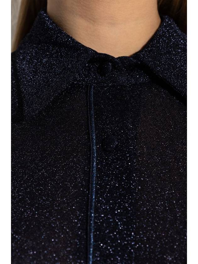 Oseree Shirt With Glitter, Women's, Navy Blue - OSEREE - BALAAN 5