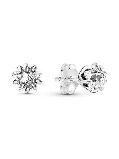 Celestial Sparkling Star Earrings Silver - PANDORA - BALAAN 2