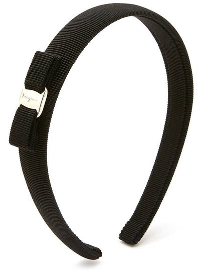 Vara Bow Headband Black - SALVATORE FERRAGAMO - BALAAN 2