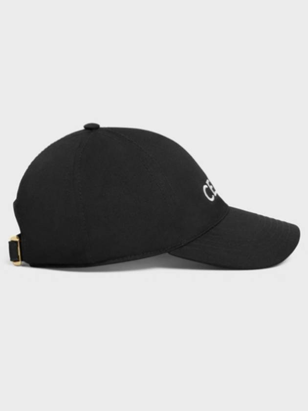 Cotton Drill Baseball Cap Black - CELINE - BALAAN 5