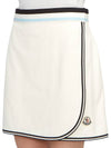 Logo Patch Wrap A-Line Skirt White - MONCLER - BALAAN 8