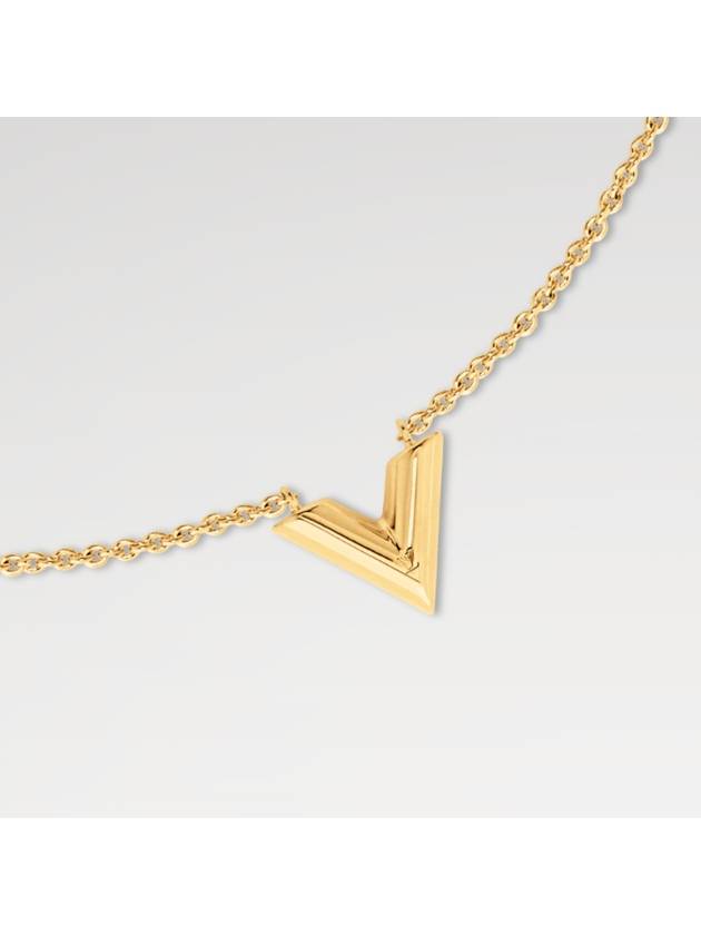 Essential V Necklace Gold - LOUIS VUITTON - BALAAN 5