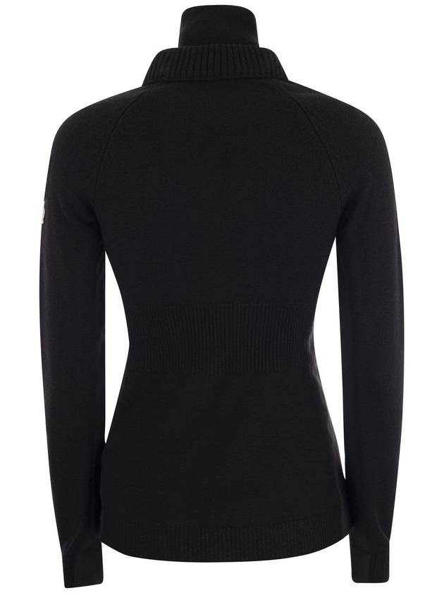 Grenoble Logo Applique Turtleneck Sweater I20989F00003A9462 - MONCLER - BALAAN 3