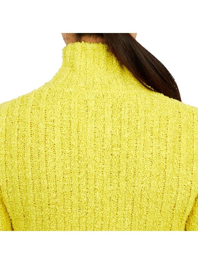 Half Zip-Up Knit Top Yellow - MONCLER - BALAAN 8