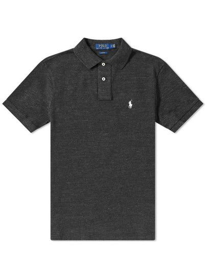 Embroidered Pony Logo White Polo Shirt Black - POLO RALPH LAUREN - BALAAN 2