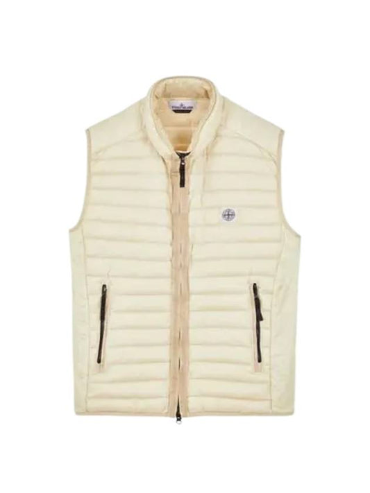 Men's Logo Patch Puffer Vest Plaster - STONE ISLAND - BALAAN 2