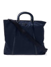 Large Re-Nylon and Leather Tote Navy - PRADA - BALAAN 1