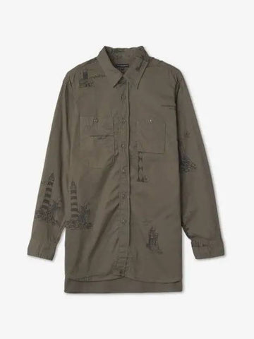 Work Shirt Olive LN024CT227 - ENGINEERED GARMENTS - BALAAN 1