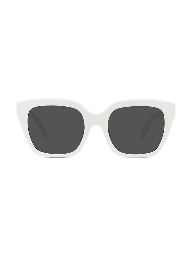 Eyewear Square Acetate Sunglasses White Grey - CELINE - BALAAN 1