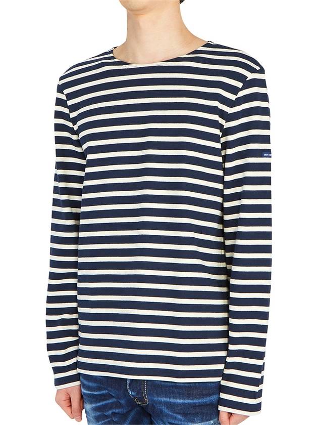 Meridien Modern Long Sleeve T-Shirt Ecru Marine - SAINT JAMES - BALAAN 4